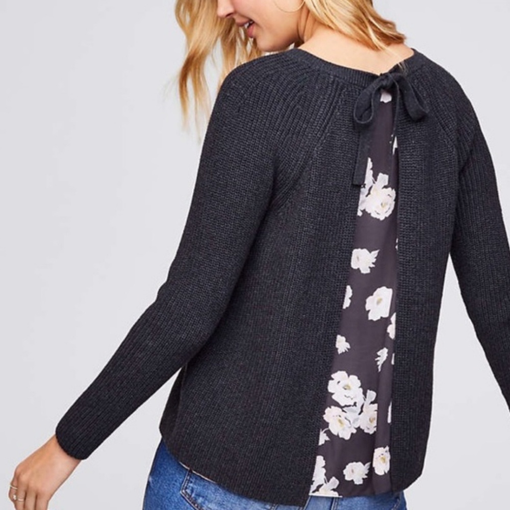 LOFT tie back Sweater